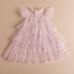 【2Y-8Y】Girls Star Mesh Ruffle Short Sleeve Dress