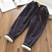 【18M-9Y】Girls Thick Corduroy Pants - 3216