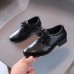 Boys Solid Color PU Leather Shoes