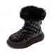 Girls Thick Furry Snow Boots