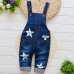 【9M-3Y】Unisex Kid Cartoon Denim Overalls