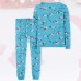 【2Y-8Y】2-piece Unisex Kids Christmas Print Long Sleeve Pajama Set