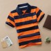 【18M-11Y】Boys Multicolor Cotton Striped Short-sleeved Polo Shirt