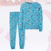 【2Y-8Y】2-piece Unisex Kids Christmas Print Long Sleeve Pajama Set