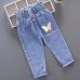 【18M-7Y】Girls Cartoon Print Jeans - 7137