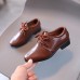 Boys Solid Color PU Leather Shoes