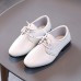 Boys Solid Color PU Leather Shoes