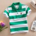 【18M-11Y】Boys Multicolor Cotton Striped Short-sleeved Polo Shirt