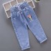 【18M-7Y】Girls Cartoon Print Jeans - 7137