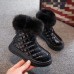 Girls Thick Furry Snow Boots