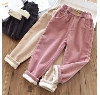 【18M-9Y】Girls Thick Corduroy Pants - 3216