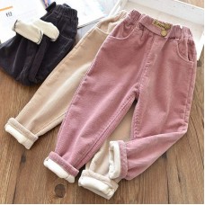 【18M-9Y】Girls Thick Corduroy Pants - 3216