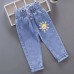 【18M-7Y】Girls Cartoon Print Jeans - 7137