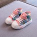 Unisex Kids Plaid Canvas Shoes