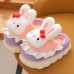 Girls Thick Fluffy Bunny Slippers