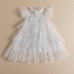 【2Y-8Y】Girls Star Mesh Ruffle Short Sleeve Dress