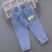 【18M-7Y】Girls Cartoon Print Jeans - 7137