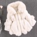 【18M-9Y】Girls Pom Pom Thick Faux Fur Coat - 3163