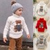 【18M-8Y】Kids Bear Pattern High Neckline Sweater - 3107