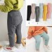 【12M-6Y】Girls Solid Color Comfortable Cotton Leggings